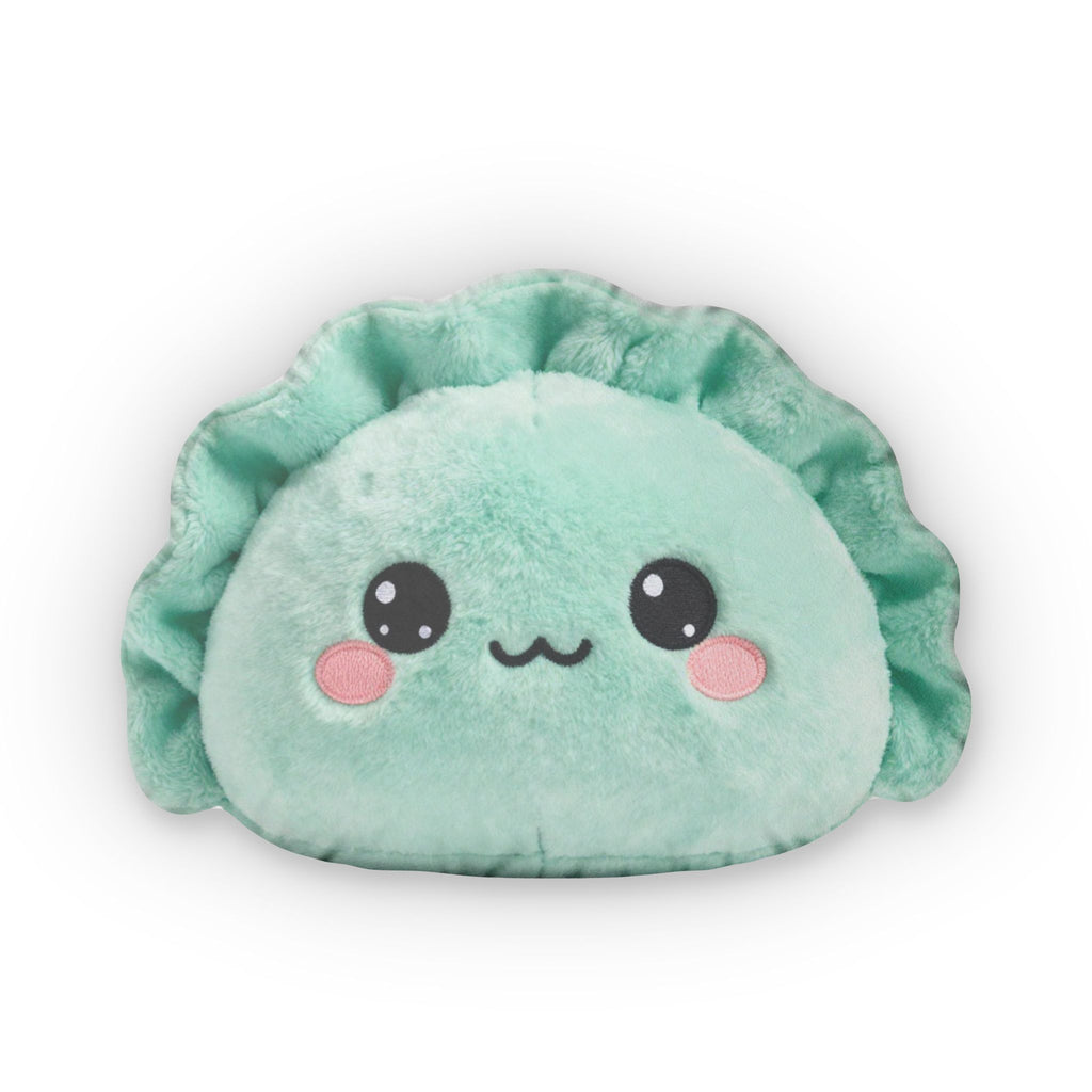 Kawaii Dumpling Plush Pillow - Cute Green Custom Shaped Pillow