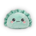 Kawaii Dumpling Plush Pillow - Cute Green Custom Shaped Pillow