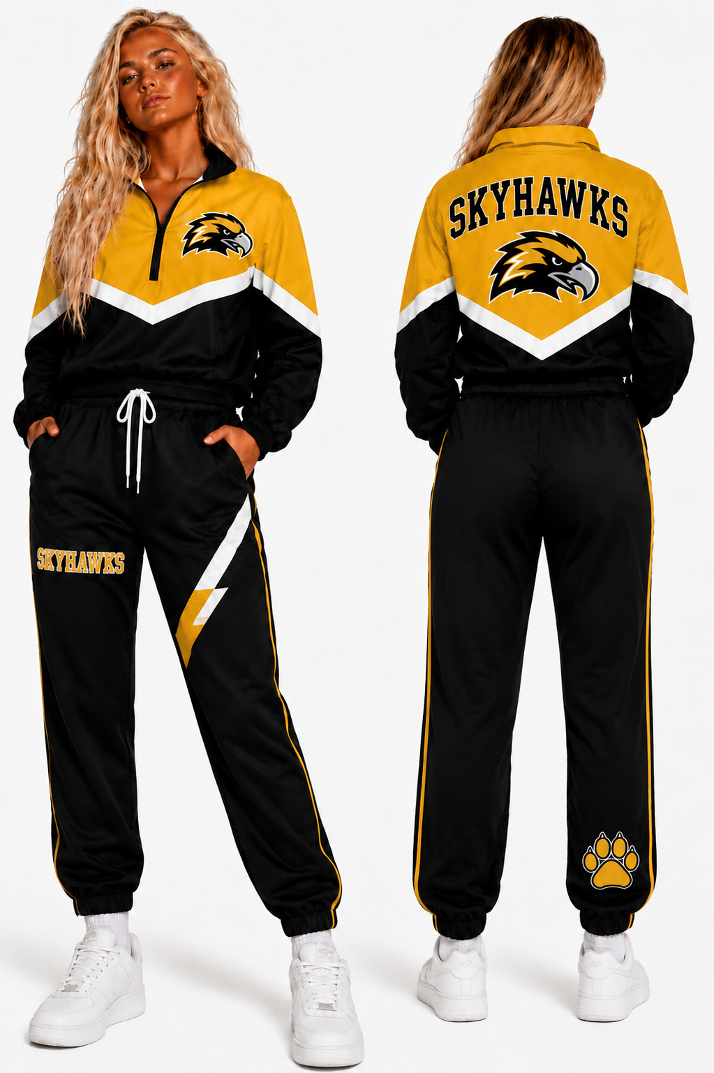 Scott Skyhawks Windbreaker Pants 🖤💛