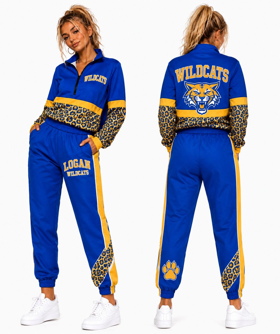 Logan Wildcats Spirit Windbreaker Pants 💙💛🐾