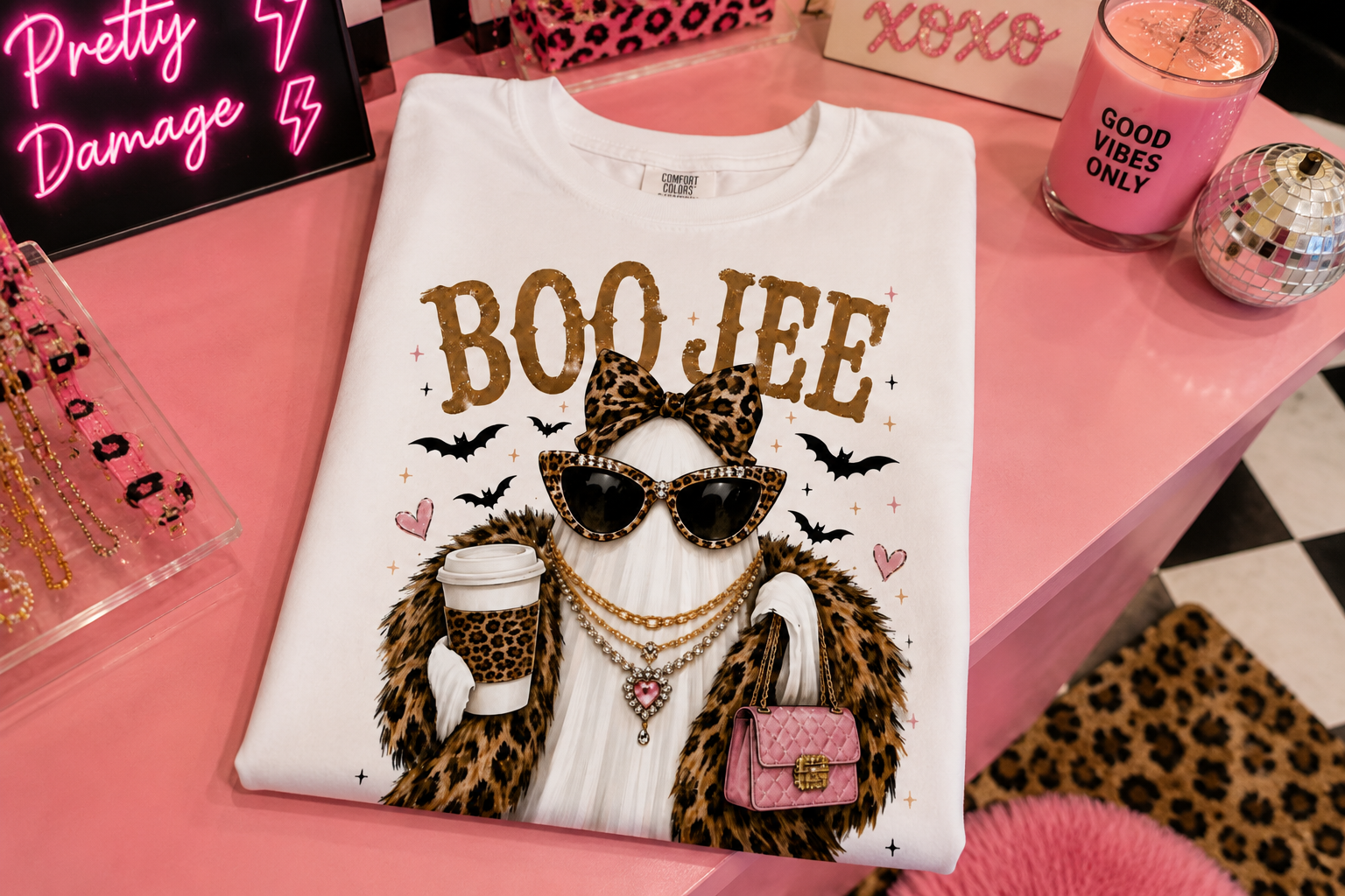 👻🎀 Boo-Jee Ghost Graphic Tee 🎀👻