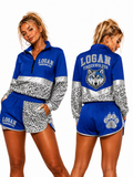 PRE-ORDER | Logan Timberwolves Windbreaker Jacket & Athletic Shorts Set | Custom Game Day Outfit ⚡️In all windbreaker items. I suggest sizing up one size.⚡️
