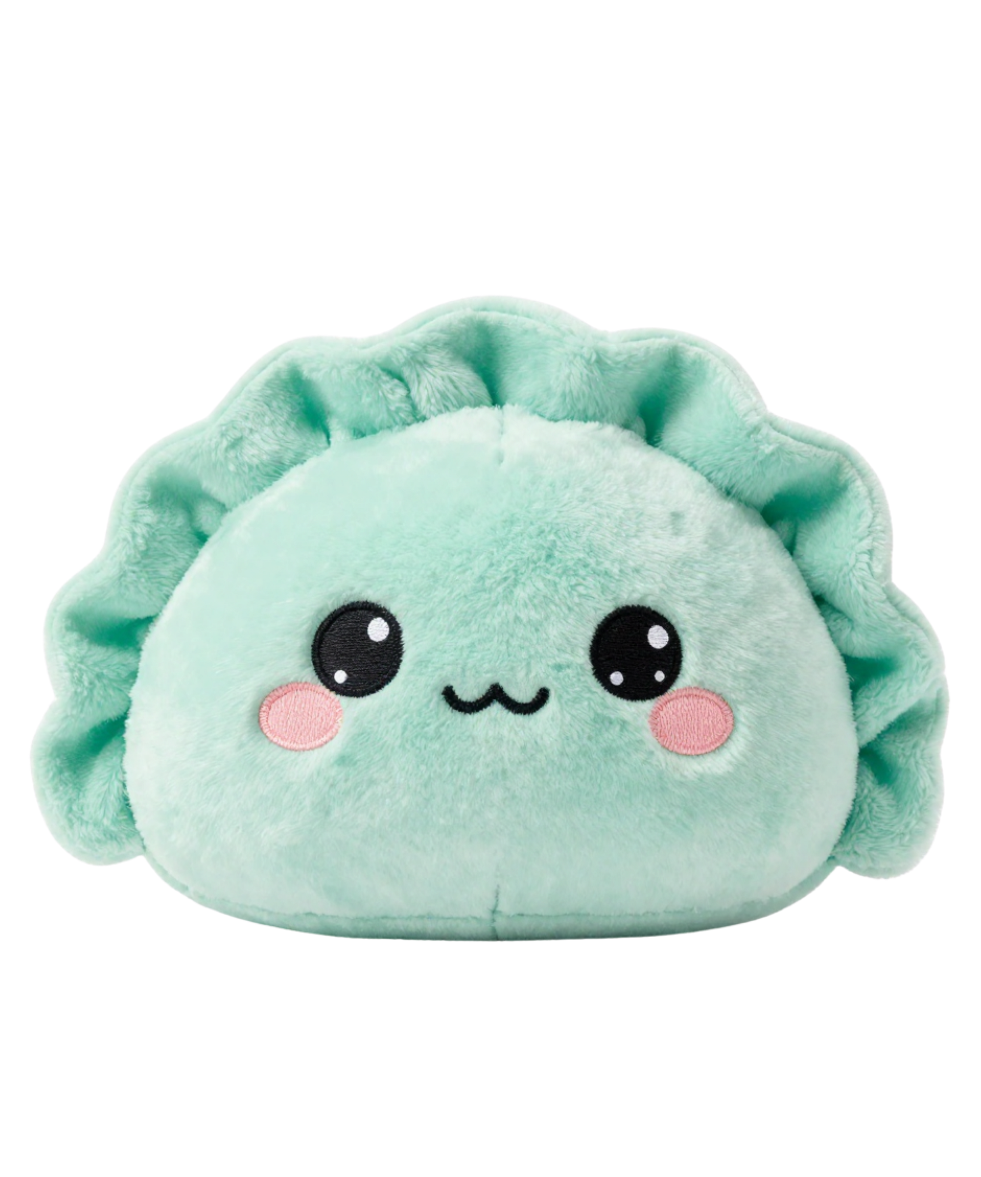 Kawaii Dumpling Plush Pillow - Cute Green Custom Shaped Pillow